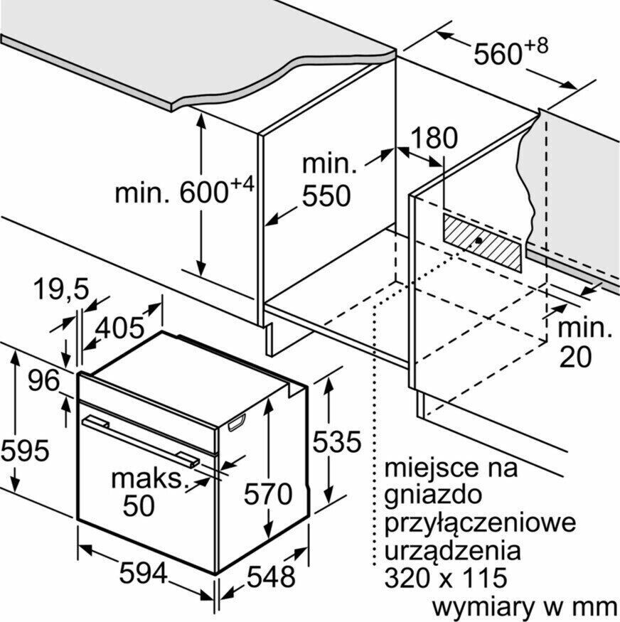 Электрический духовой шкаф Bosch HBA 5782S0