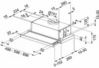 Встраиваемая вытяжка Franke FTC 632L GR/XS 315.0547.796