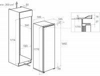 Встраиваемый холодильник KitchenAid KCBNR 18602