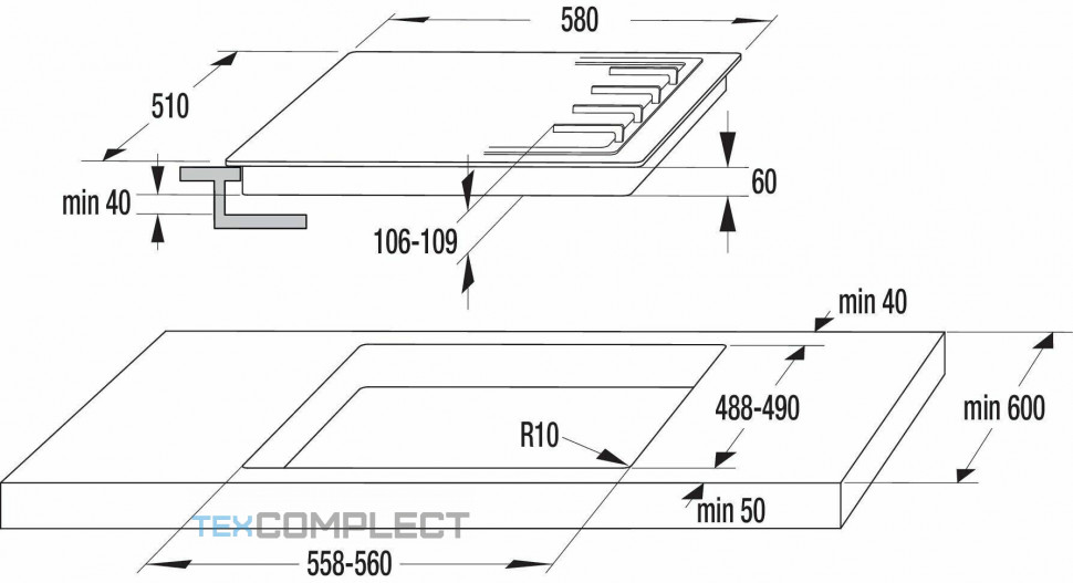Газовая варочная панель Gorenje G 6 N 41 IB