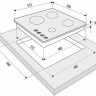 Газовая варочная панель Fornelli PGT 60 CALORE BL