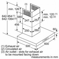 Каминная вытяжка Bosch DWB 06W651