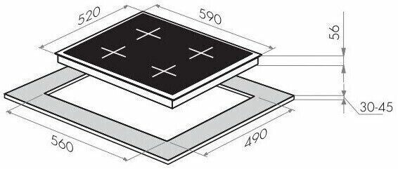 Индукционная варочная панель MAUNFELD MVI 59 2 FL WH