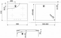 Индукционная варочная панель Smeg SI764POM