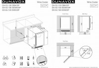 Винный шкаф Dunavox DX-53.130DBK/DP