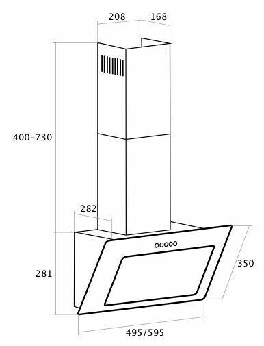 Каминная вытяжка LORE TND 600