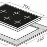 Газовая варочная панель MAUNFELD EGHS 75 33 CS