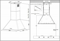 Каминная вытяжка Korting KHC 6648 RN
