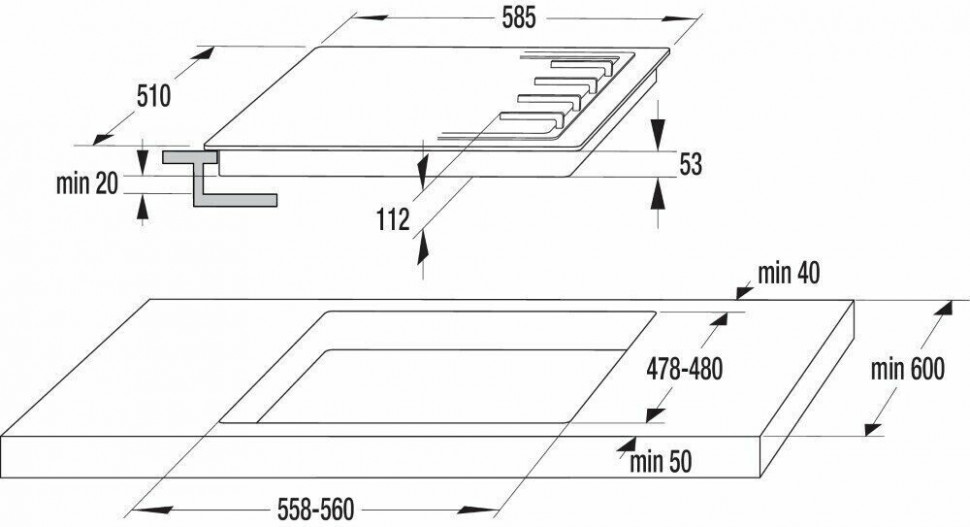 Газовая варочная панель Gorenje GT 641 SY2B