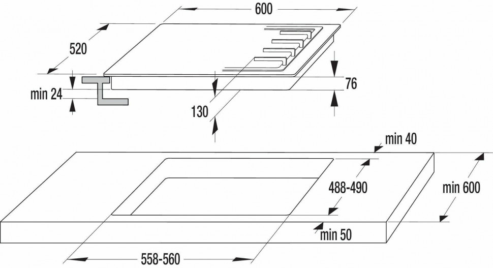 Газовая варочная панель Gorenje G 640 W Газовая варочная панель Gorenje G 640 W