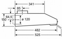 Подвесная вытяжка Bosch DHU 672 U