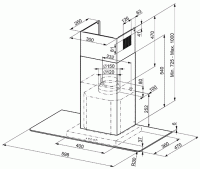 Каминная вытяжка Smeg KFV62DE