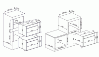 Электрический духовой шкаф Smeg SF4920MCB1