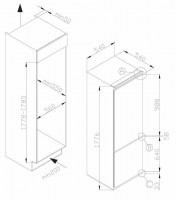 Встраиваемый холодильник Hansa BK 3160.3