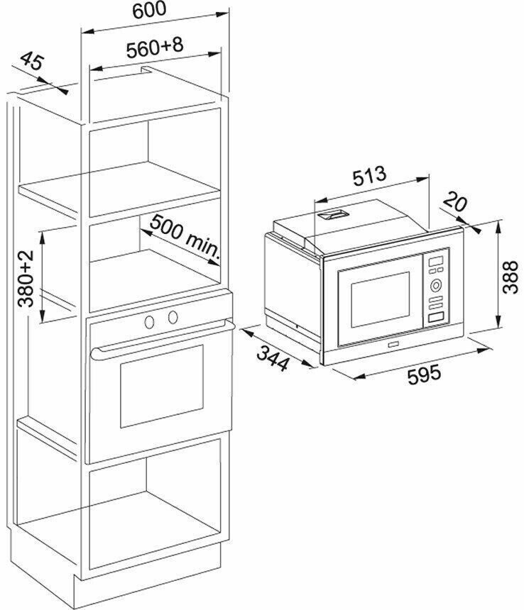 Встраиваемая микроволновая печь Franke FMW 20 SMP G XS 131.0574.627