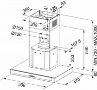 Каминная вытяжка Franke FNE 625 XS
