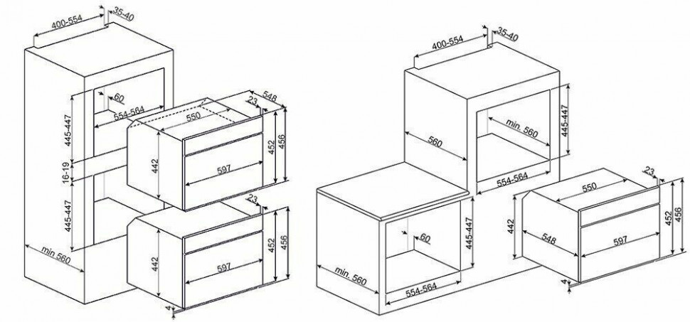 Электрический духовой шкаф Smeg SF4750VCPO