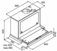 Встраиваемая вытяжка Kuppersberg Slimbox 60 X