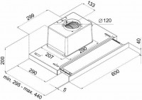 Встраиваемая вытяжка MAUNFELD OUSE TOUCH 60