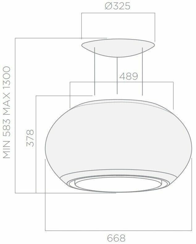 Островная вытяжка Elica Interstellar IX/F/65 Островная вытяжка Elica Interstellar IX/F/65