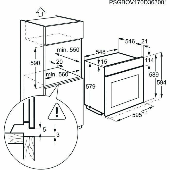 Электрический духовой шкаф AEG BCR 742350 W