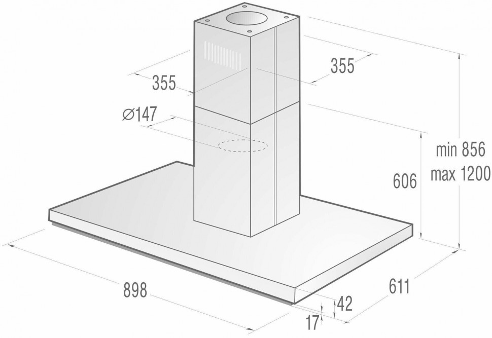 Каминная вытяжка Gorenje IHT 961 S2 X