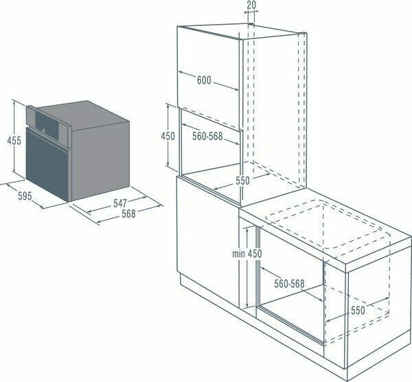Встраиваемая микроволновая печь Gorenje GOM 711 X