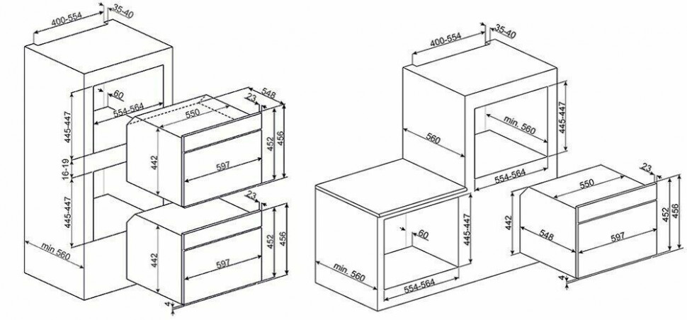 Встраиваемая микроволновая печь Smeg SF 4120M