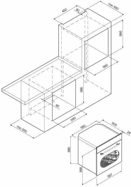 Электрический духовой шкаф GRAUDE BK 60.1 S