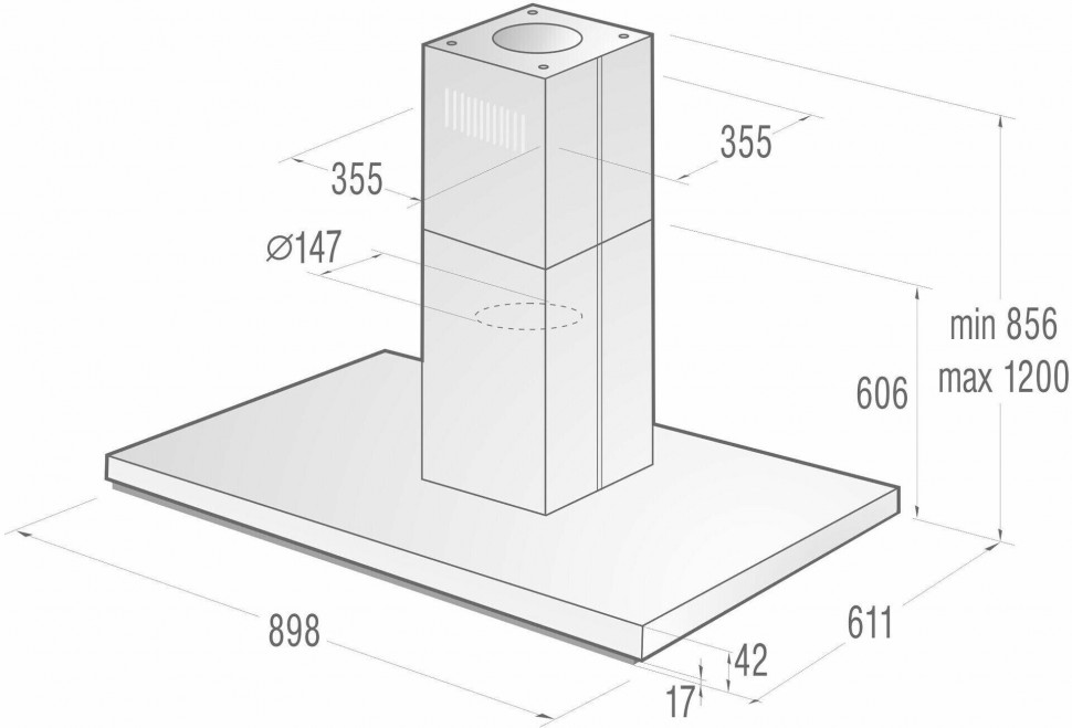 Островная вытяжка Gorenje IHT 941 A2 XBG