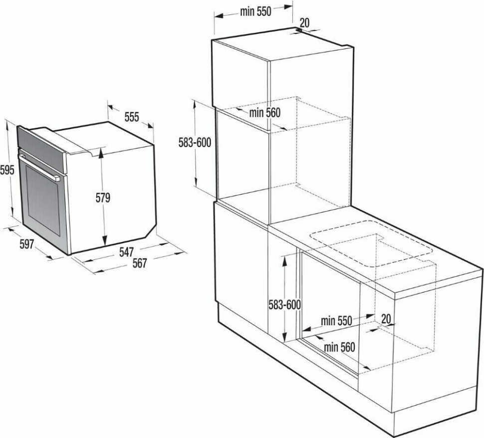 Электрический духовой шкаф Gorenje BO 658 KRB