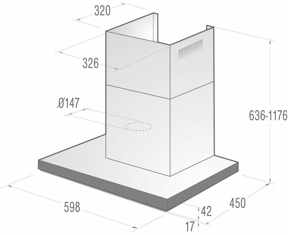Каминная вытяжка Gorenje WHT 661 S2 X
