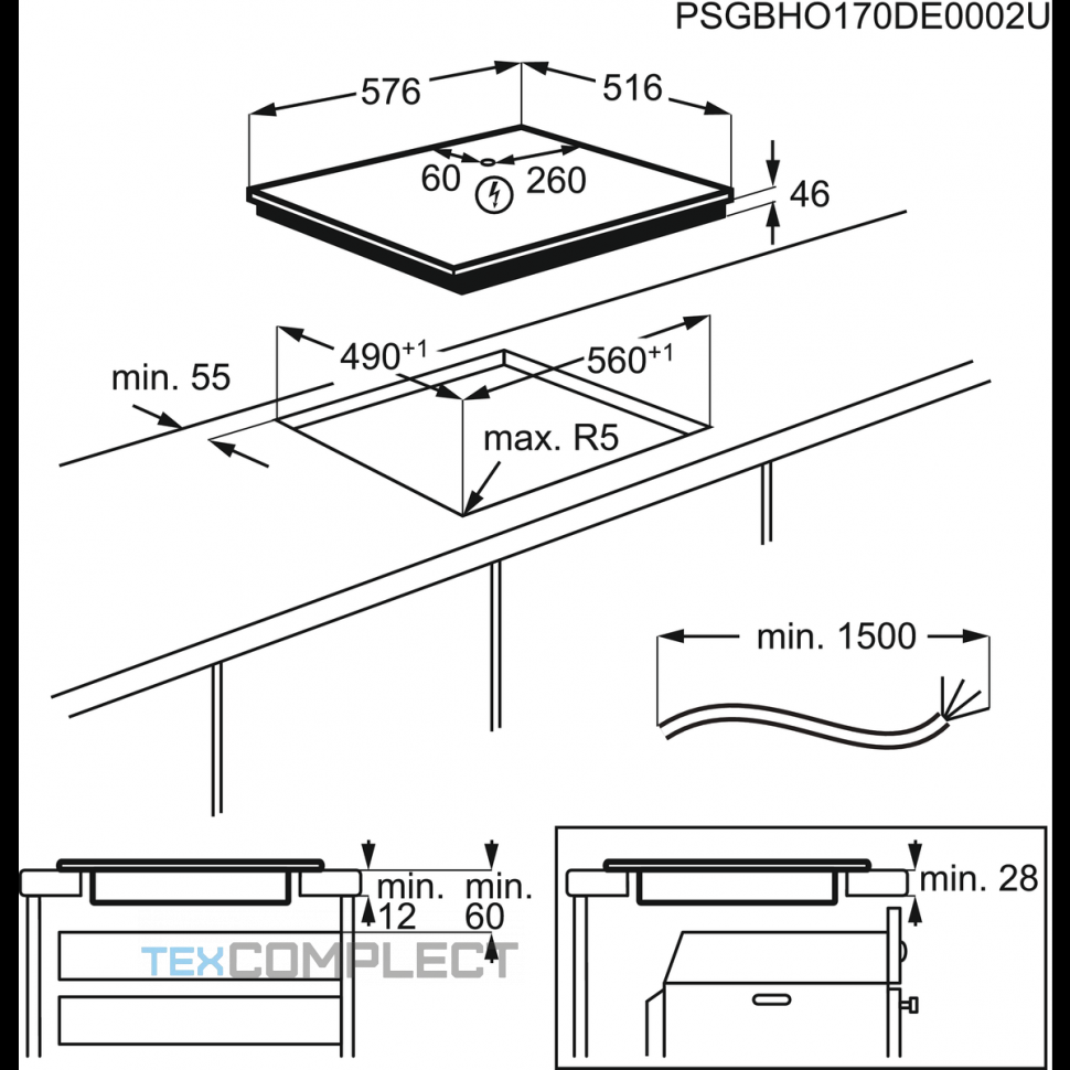 Индукционная варочная панель Electrolux EIV 6340 X