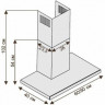 Каминная вытяжка Ciarko Izva 60 WH Каминная вытяжка Ciarko Izva 60 WH
