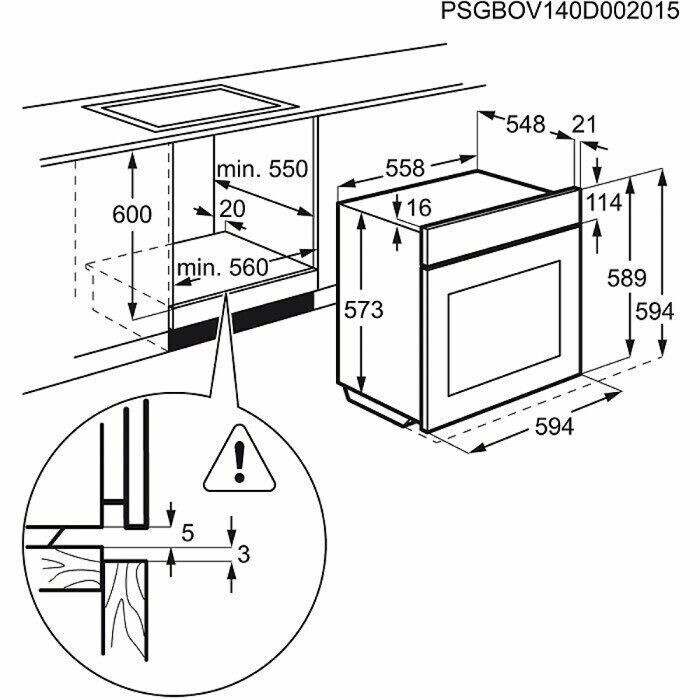 Электрический духовой шкаф Electrolux OPEB 4330V