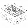 Газовая варочная панель Franke FHSM 755 4G DC GF E