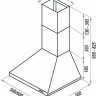Каминная вытяжка Ciarko Delta 50 Czarny Каминная вытяжка Ciarko Delta 50 Czarny