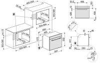 Электрический духовой шкаф Smeg SOP6101S2S