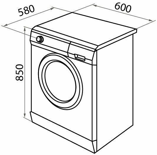 Стиральная машина MAUNFELD MFWM14958WS Стиральная машина MAUNFELD MFWM14958WS