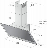 Каминная вытяжка Gorenje WHI 923 E1 X
