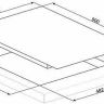 Газовая варочная панель Smeg PV695LCNX