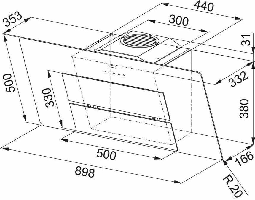 Каминная вытяжка Franke FMA 605 WH 110.0437.392
