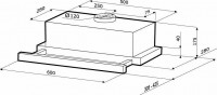 Встраиваемая вытяжка Kronasteel Kamilla 2M 600 3P