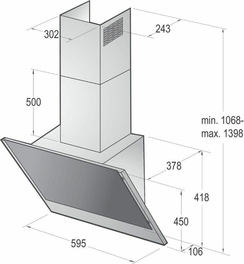 Каминная вытяжка Gorenje WHI 623 E3 B