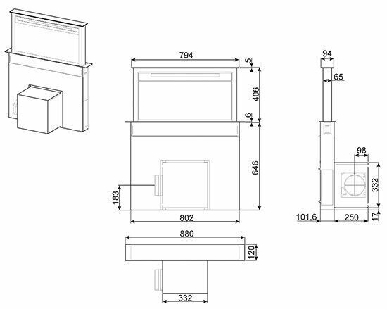 Встраиваемая вытяжка Smeg KDD90VXNE Встраиваемая вытяжка Smeg KDD90VXNE