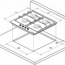 Газовая варочная панель Kuppersberg FGC 63 C BRONZE Газовая варочная панель Kuppersberg FGC 63 C BRONZE