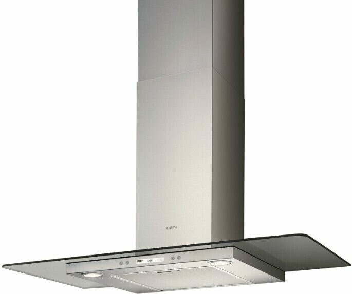 Каминная вытяжка Elica Flat Glass Plus IX/A/90