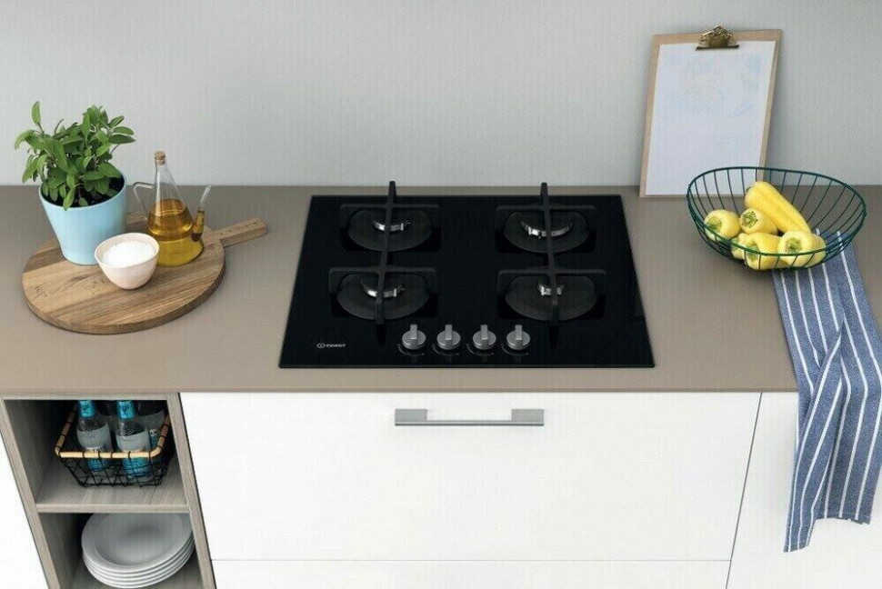 Газовая варочная панель Indesit ING 61T BK