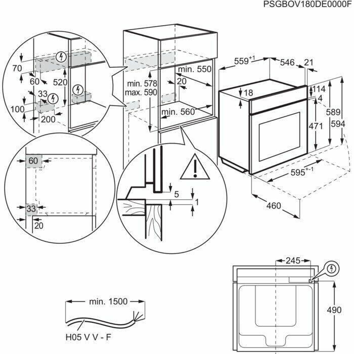Электрический духовой шкаф Electrolux OKD 5C51V