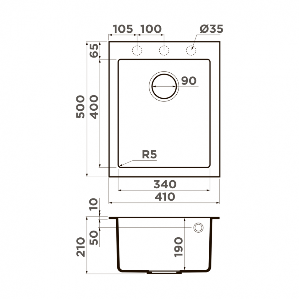 Мойка Omoikiri Bosen 41A-GB